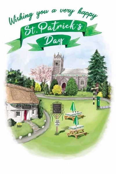 Village Green St Patrick's Day Card