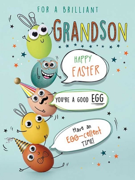 A Good Egg Grandson Easter Card