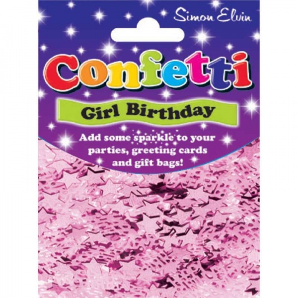 Pink Happy Birthday Confetti