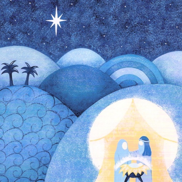 Away In A Manger & O Little Town Of Bethlehem Christmas Cards Pack Of 10