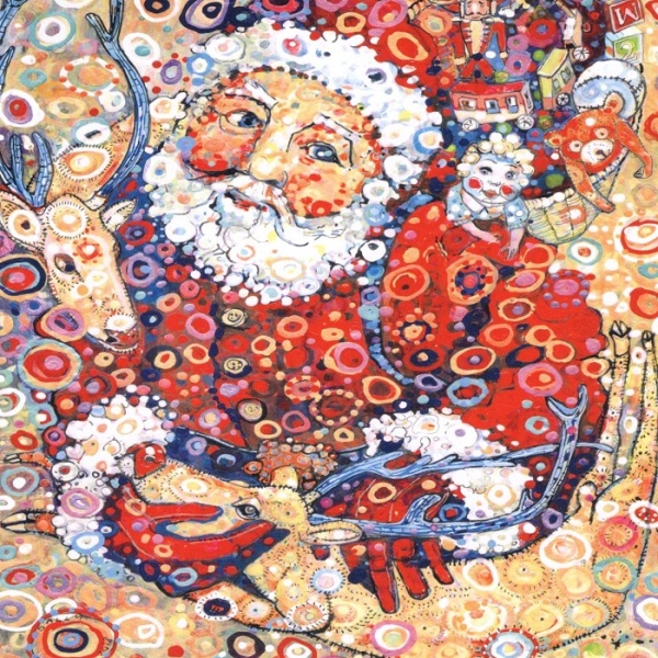 Santa & Snowman Christmas Cards Pack Of 10