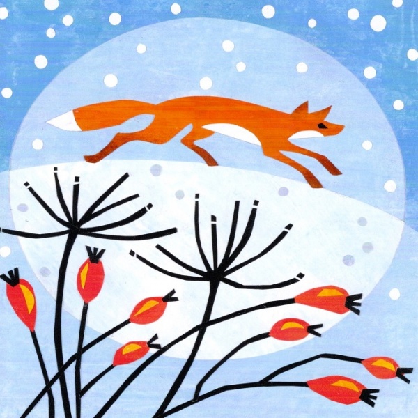 Winter Hare & Fox Christmas Cards Pack Of 10
