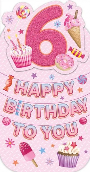 Treats 6th Birthday Card