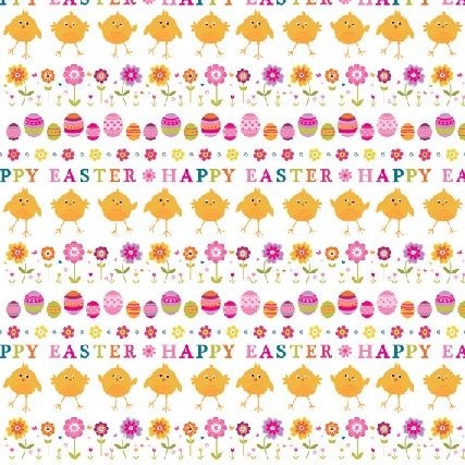 Easter Chicks Gift Wrap Sheet