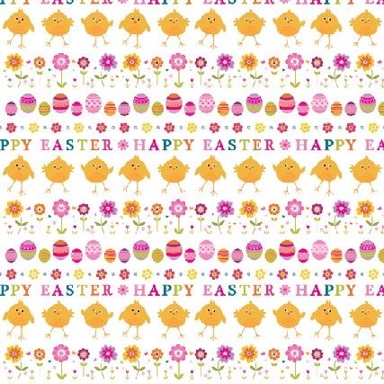 Easter Chicks Gift Wrap Sheet