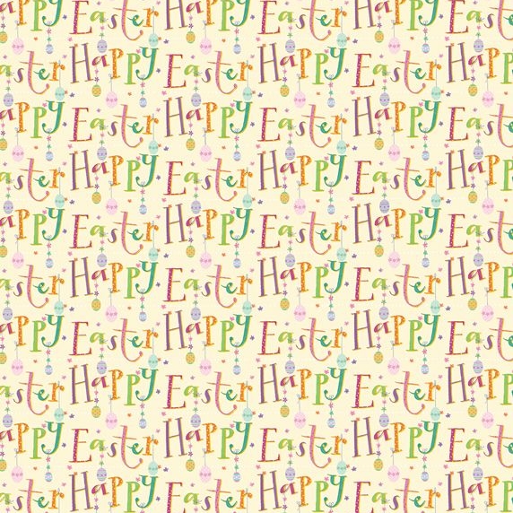 Happy Easter Gift Wrap Sheet
