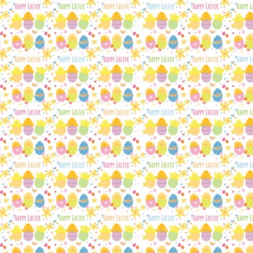 Baby Chicks Easter Gift Wrap Sheet