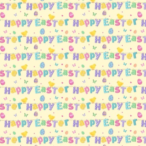 Happy Easter Gift Wrap Sheet