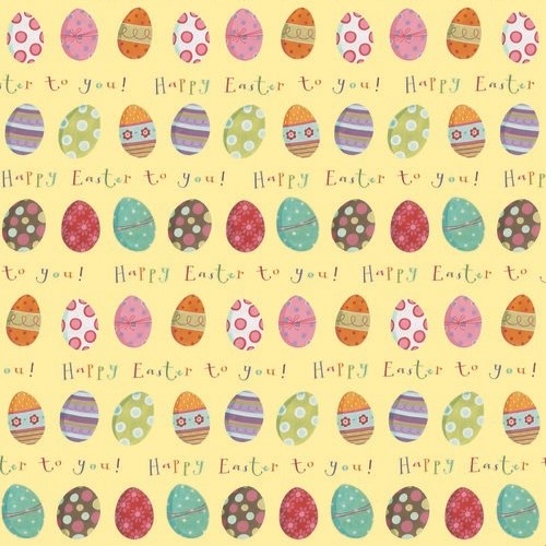 Easter Eggs Gift Wrap Sheet