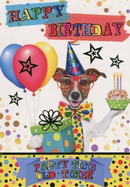 Party Time Old Timer Birthday Card