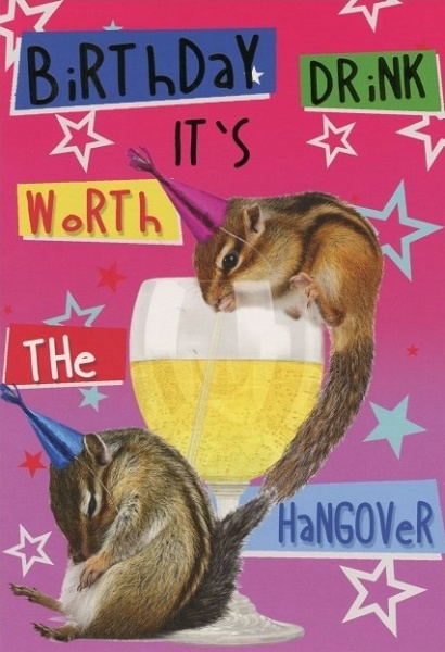 Hangover Birthday Card