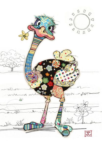 Ozzie Ostrich Greeting Card