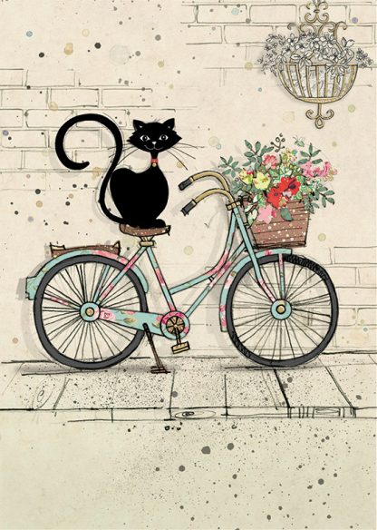 Bike Cat Greeting Card