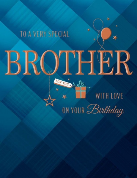 Balloons Brother Birthday Card