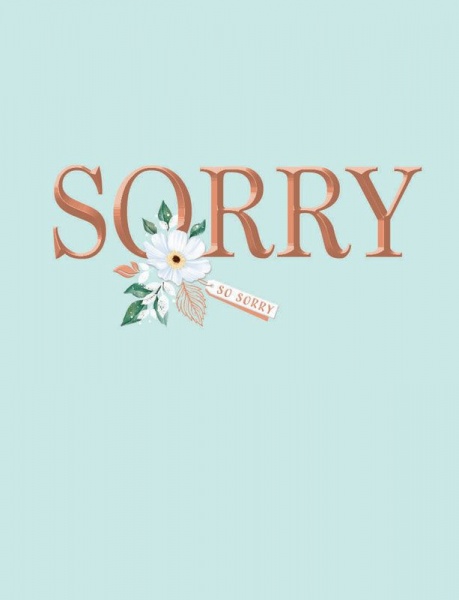 Flower Sorry Card