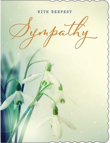 Snowdrops Sympathy Card