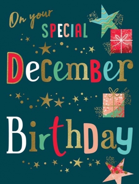 Special December Birthday Card