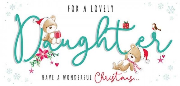 A Wonderful Christmas Daughter Christmas Money Wallet Card