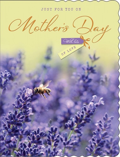 Lavender Flowers Mother's Day Card