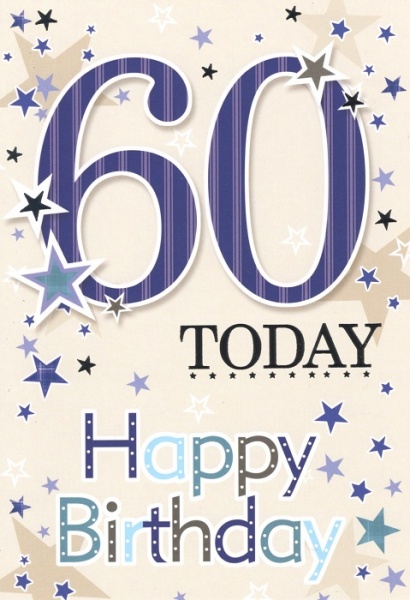 Stars 60th Birthday Card