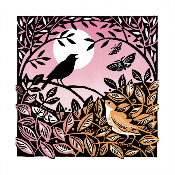 A Nightingale Sings Greeting Card