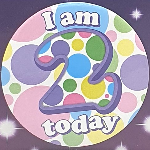 Spots 2nd Birthday Badge