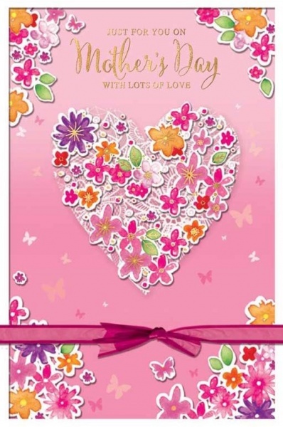 Flower Heart Mother's Day Card