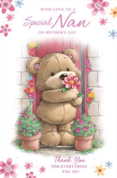 Pink Watercolour Flowers Mother's Day Card | Simon Elvin