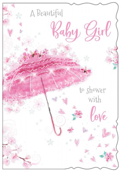 Beautiful Baby Girl New Baby Card