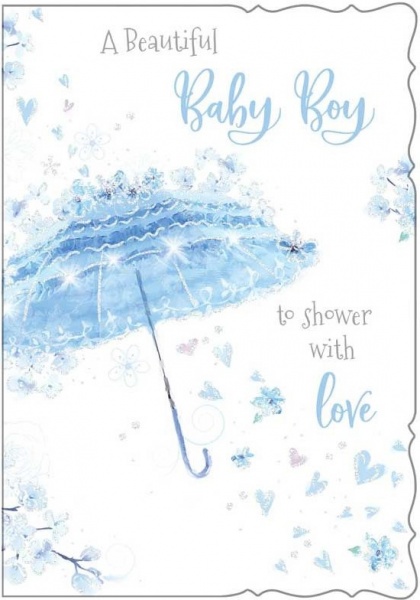 Beautiful Baby Boy New Baby Card