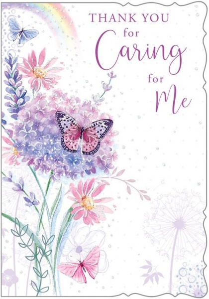 Thank You For Caring For Me Thank You Card