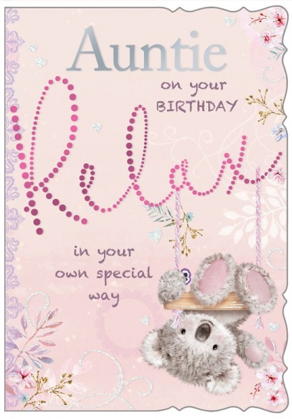 Relax Auntie Birthday Card