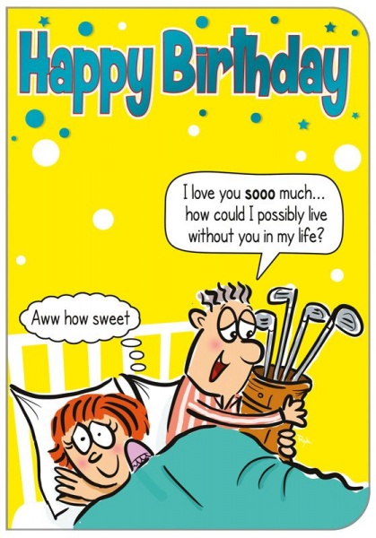 Golf Humour Birthday Card