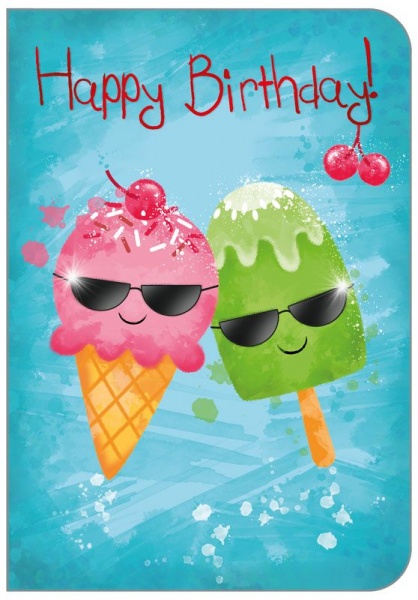 Ice Cream Birthday Card