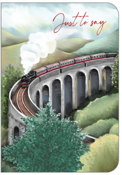 Steam Train Just To Say Card