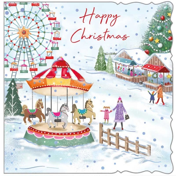 Christmas Market Christmas Cards Pack Of 12