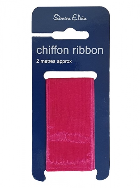 Cerise Chiffon Ribbon