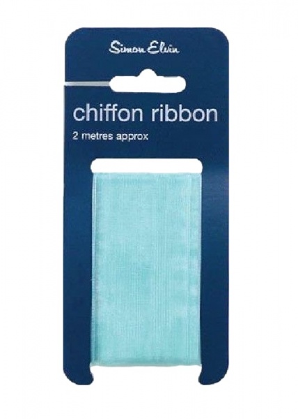 Turquoise Chiffon Ribbon