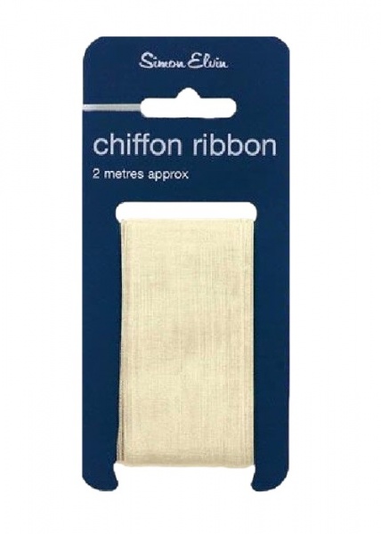 Cream Chiffon Ribbon