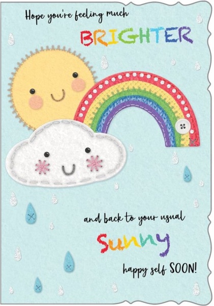 Brighter & Sunny Get Well Card