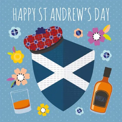 Shield St Andrew's Day Card