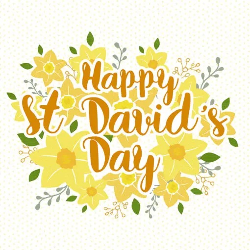 Bunch Of Daffodils St David's Day Card