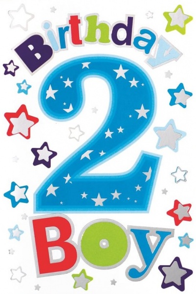 Birthday Boy 2nd Birthday Card