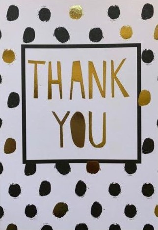 Spots Thank You Card