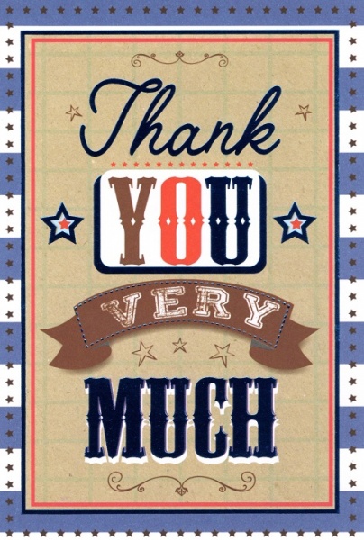 Thank You Very Much Thank You Card