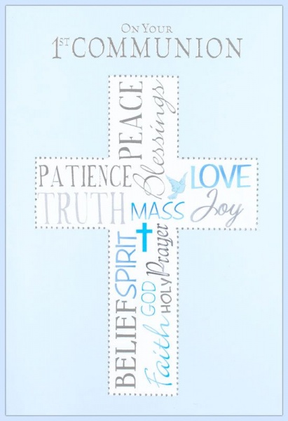 Blue Cross Your 1st Communion Card