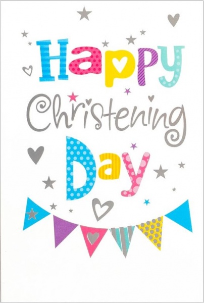 Happy Christening Day Christening Card