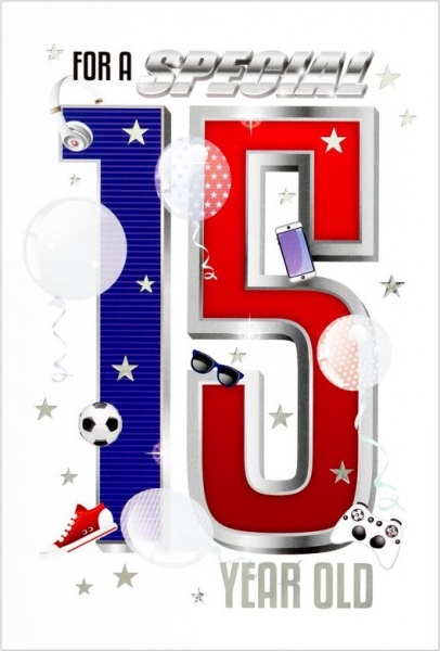 Special 15th Birthday Card