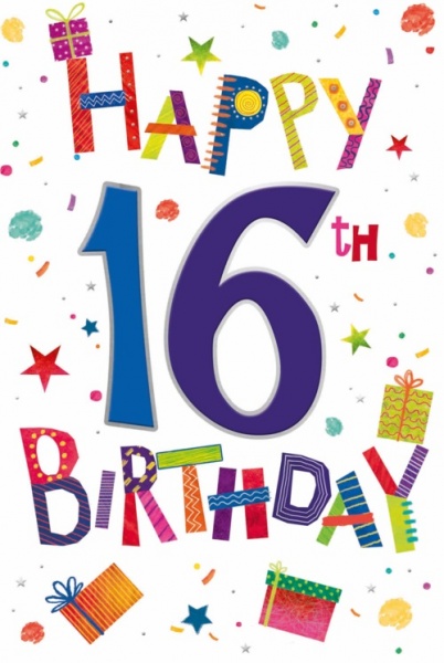 Happy Birthday 16th Birthday Card