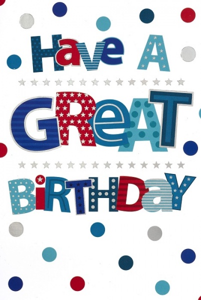 Happy Birthday Male Birthday Card